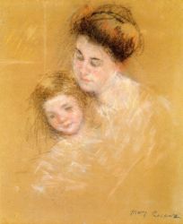 Mother and Child VII -   Mary Cassatt oil painting,