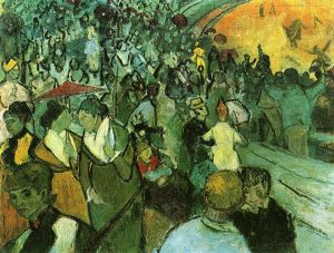Spectators in the Arena at Arles - Vincent Van Gogh Oil Painting