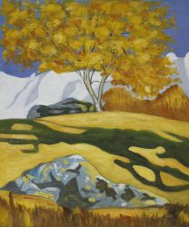 Herbst, 1903 - Giovanni Giacometti Oil Painting