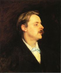 Edmond Gosse -   John Singer Sargent Oil Painting