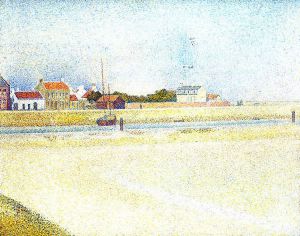 The Channel at Gravelins, Grand-Fort-Philippe - Georges Seurat Oil Painting