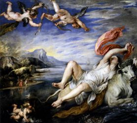 The Rape of Europa - Peter Paul Rubens oil painting