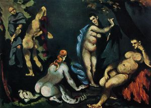 The Temptation of Saint Anthony III - Paul Cezanne Oil Painting