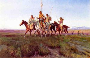 Return of the War Party - Charles Marion Russell Oil Painting