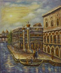 Great Port of Venice II - Oil Painting Reproduction On Canvas