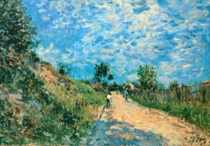 Hill Path - Alfred Sisley Oil Painting