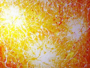 Golden Lines - Oil Painting Reproduction On Canvas