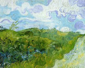 Green Wheat Fields - Vincent Van Gogh Oil Painting