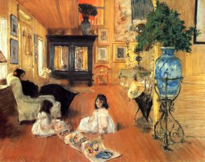 Hall at Shinnecock -   William Merritt Chase Oil Painting