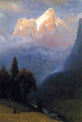 Storm Among the Alps -  Albert Bierstadt Oil Painting