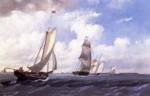 The ' Mary' of Boston Returning to Port - William Bradford Oil Painting