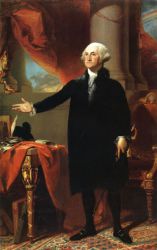 George Washington (The Landsdowne Portrait) -  Gilbert Stuart Oil Painting