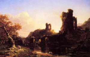 An Italian Autumn - Thomas Cole Oil Painting