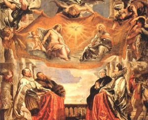 The Trinity Adored By The Duke Of Mantua And His Family -  Peter Paul Rubens Oil Painting