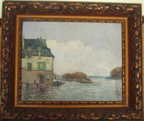 Inodation, Flood (Forgery?) - Alfred Sisley Oil Painting