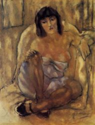 Seated Woman II - Oil Painting Reproduction On Canvas