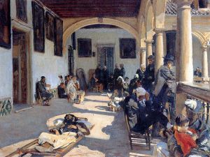 Hospital at Granada -   John Singer Sargent oil painting