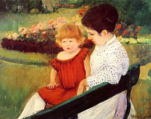 In the Park - Mary Cassatt Oil Painting