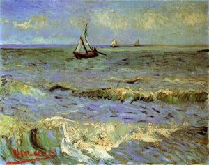 Seascape at Saintes-Maries -  Vincent Van Gogh Oil Painting