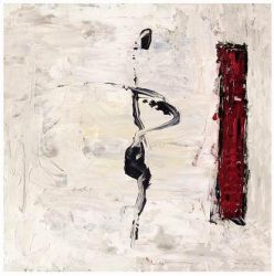 Modern Abstract-Dancing people and Wood Pile - Oil Painting Reproduction On Canvas