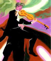 Violinist - Oil Painting Reproduction On Canvas