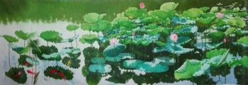 Lotus flower- Oil Painting Reproduction On Canvas