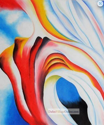 Music Pink and Blue II by Georgia O\'Keeffe