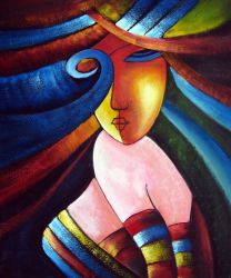 beauty-women-home-decoration-Modern-Abstract-oil-painting-on-canvas