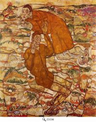 Levitation -  Egon Schiele Oil Painting